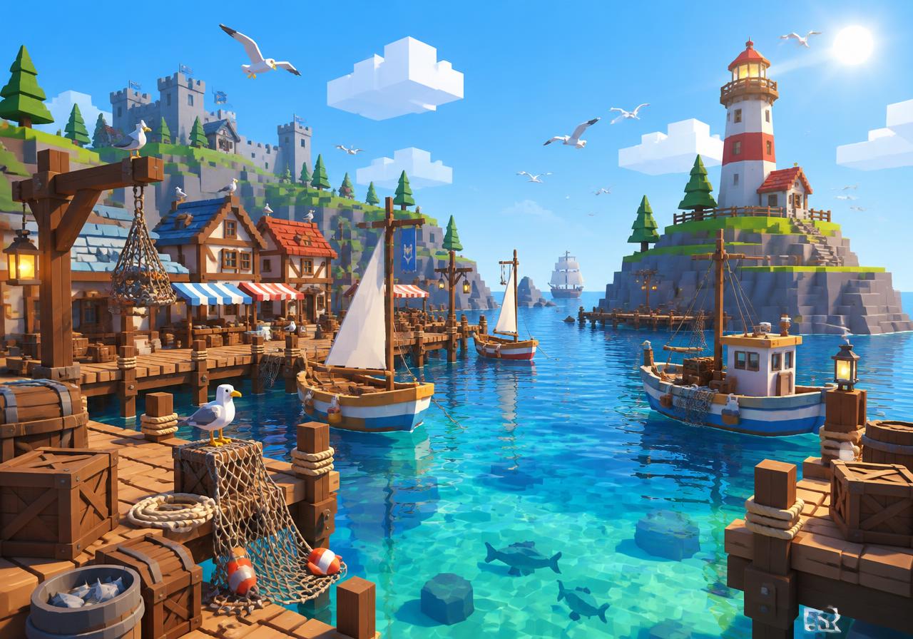 Concept artwork evoking Bellwater Port