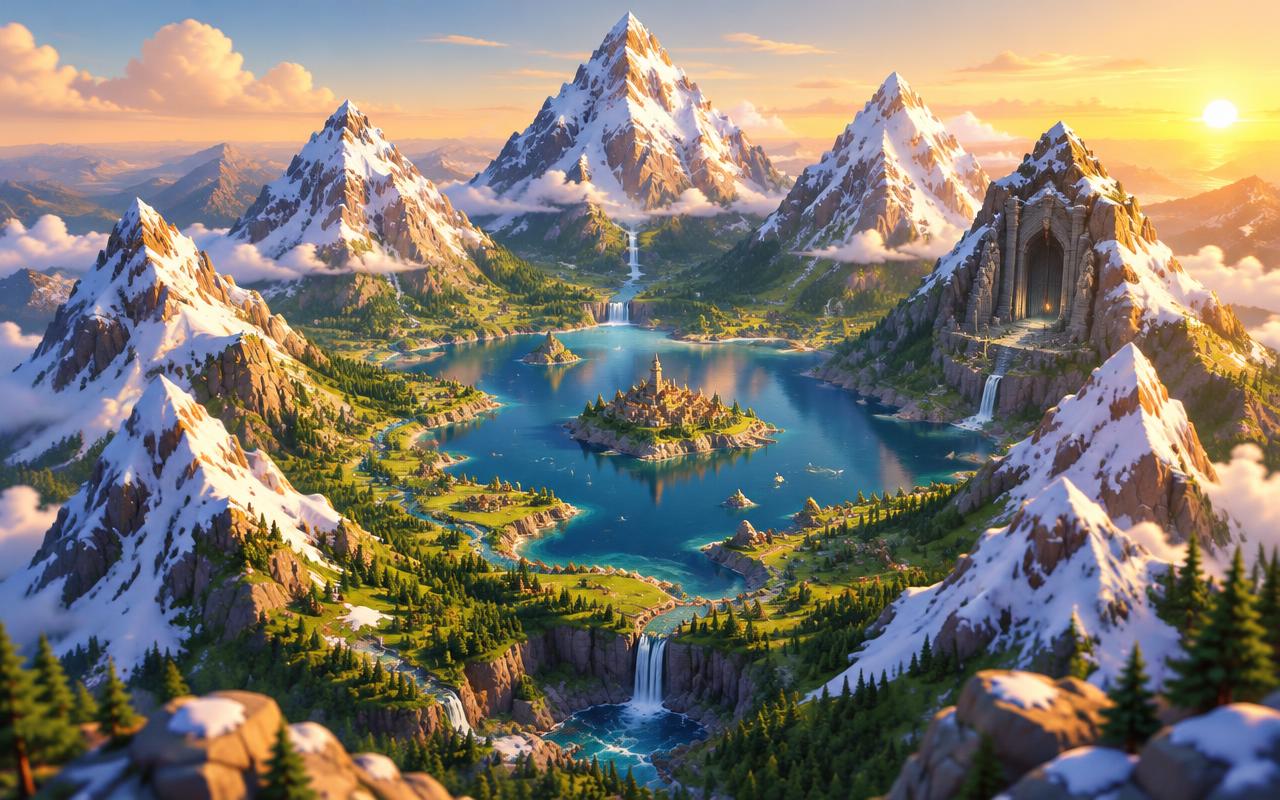 Concept artwork evoking The Eightfold Crown