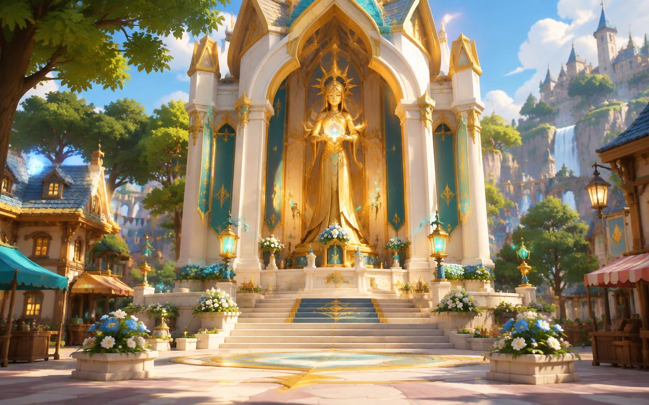 Concept artwork evoking The Fable Shrine
