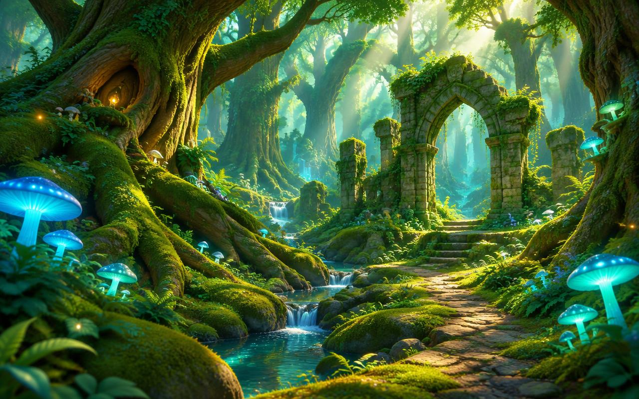 Concept artwork evoking Whisperwood